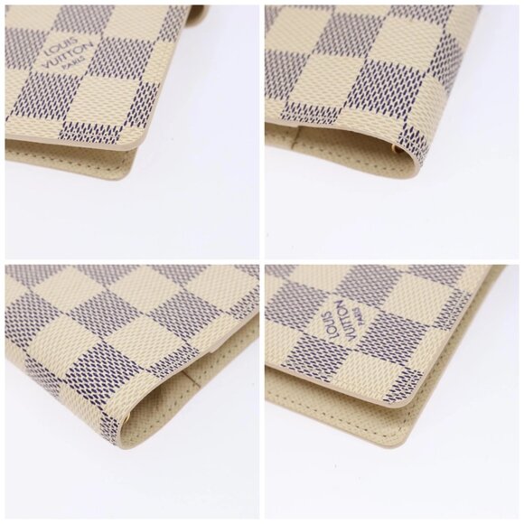 LOUIS VUITTON Damier Azur Agenda PM Day Planner Cover R20706 LV Auth 141555 - Picture 14 of 16